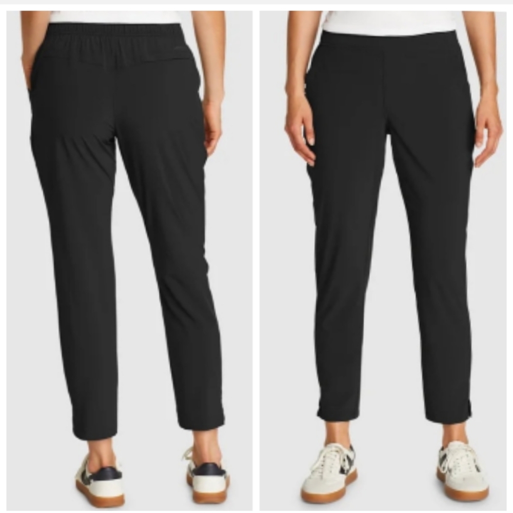 Eddie Bauer Women's Black Ankle Cropped Pants
